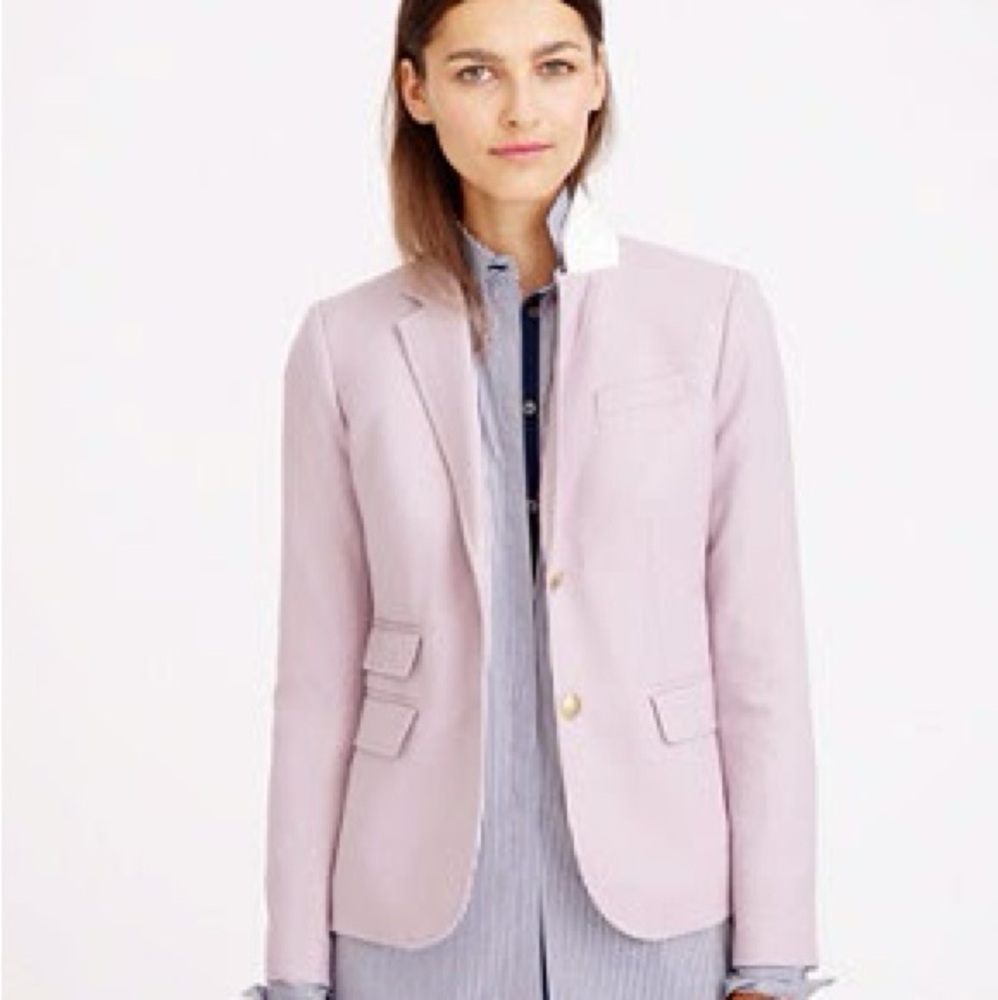 J. Crew Lilac Lavender Schoolboy Blazer 2P